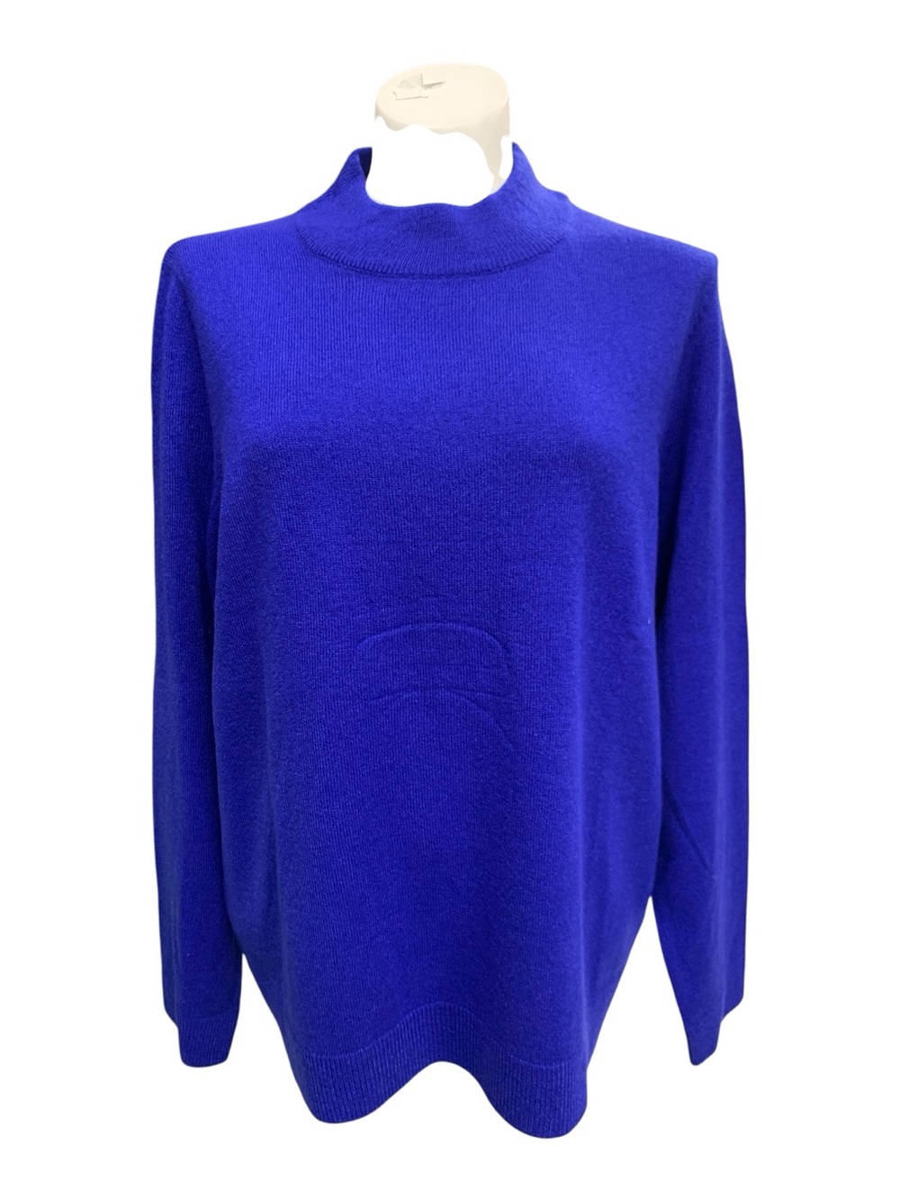 Alia Cobalt Blue Mockneck Sweater